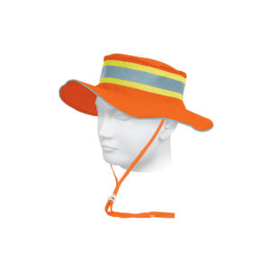 Sombrero naranja alta visibilidad con reflejante