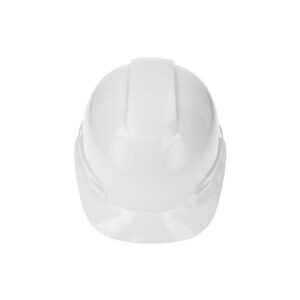 Casco de seguridad ventilado, ajuste de matraca, blanco