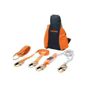 Kit contra caídas con arnés de tres anillos